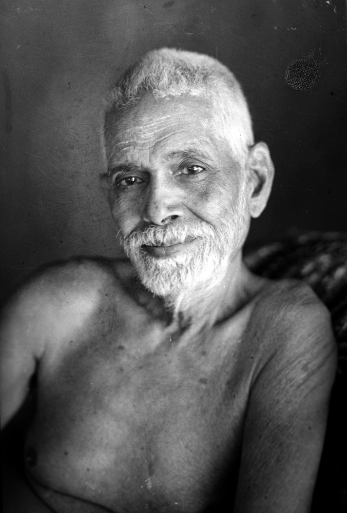 Sri Ramana Maharshi, portrait by G.G. Welling, 1948