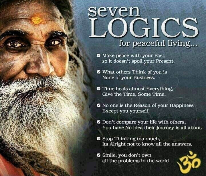 7 logics for peaceful living